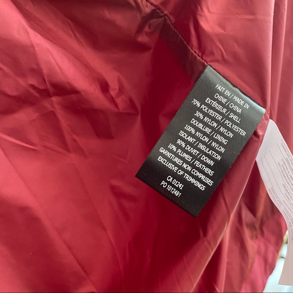 mid length red puffer jacket - Picture 7 of 10